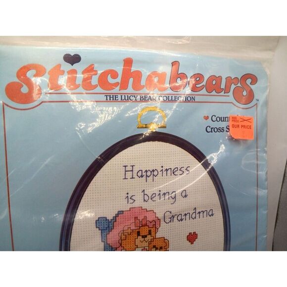 5/$25 Happiness is Being Grandma Lucy Counted Cross Stitch Kit 7636 NRFP - Picture 3 of 6